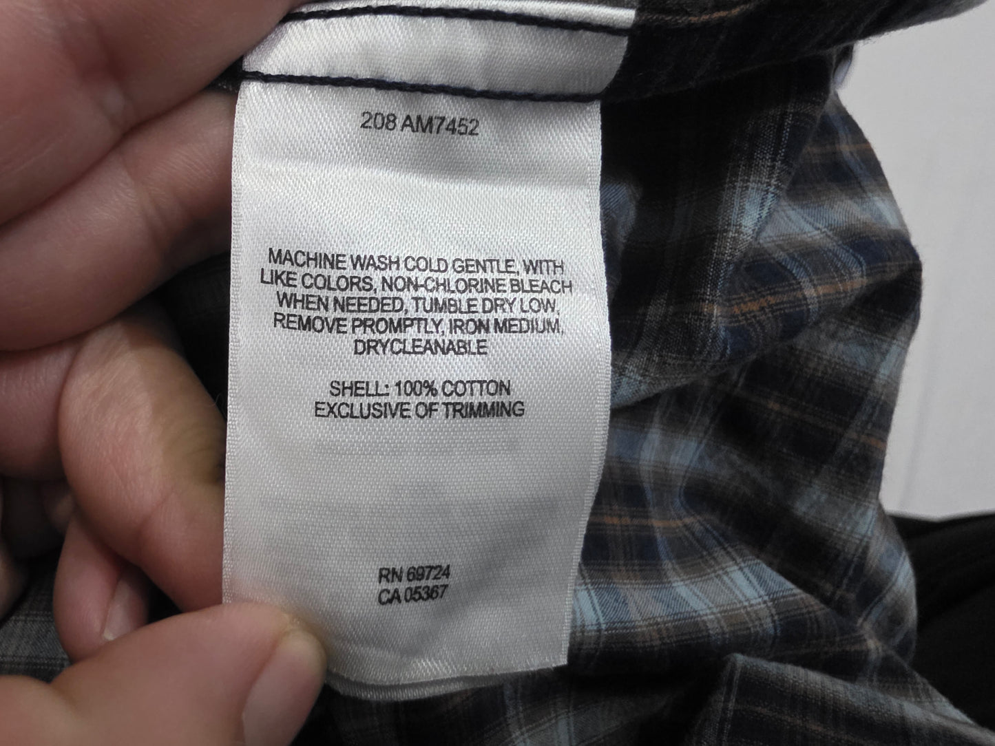 Camisa Columbia Xgrande Xl Cuadro Azul Y Gris