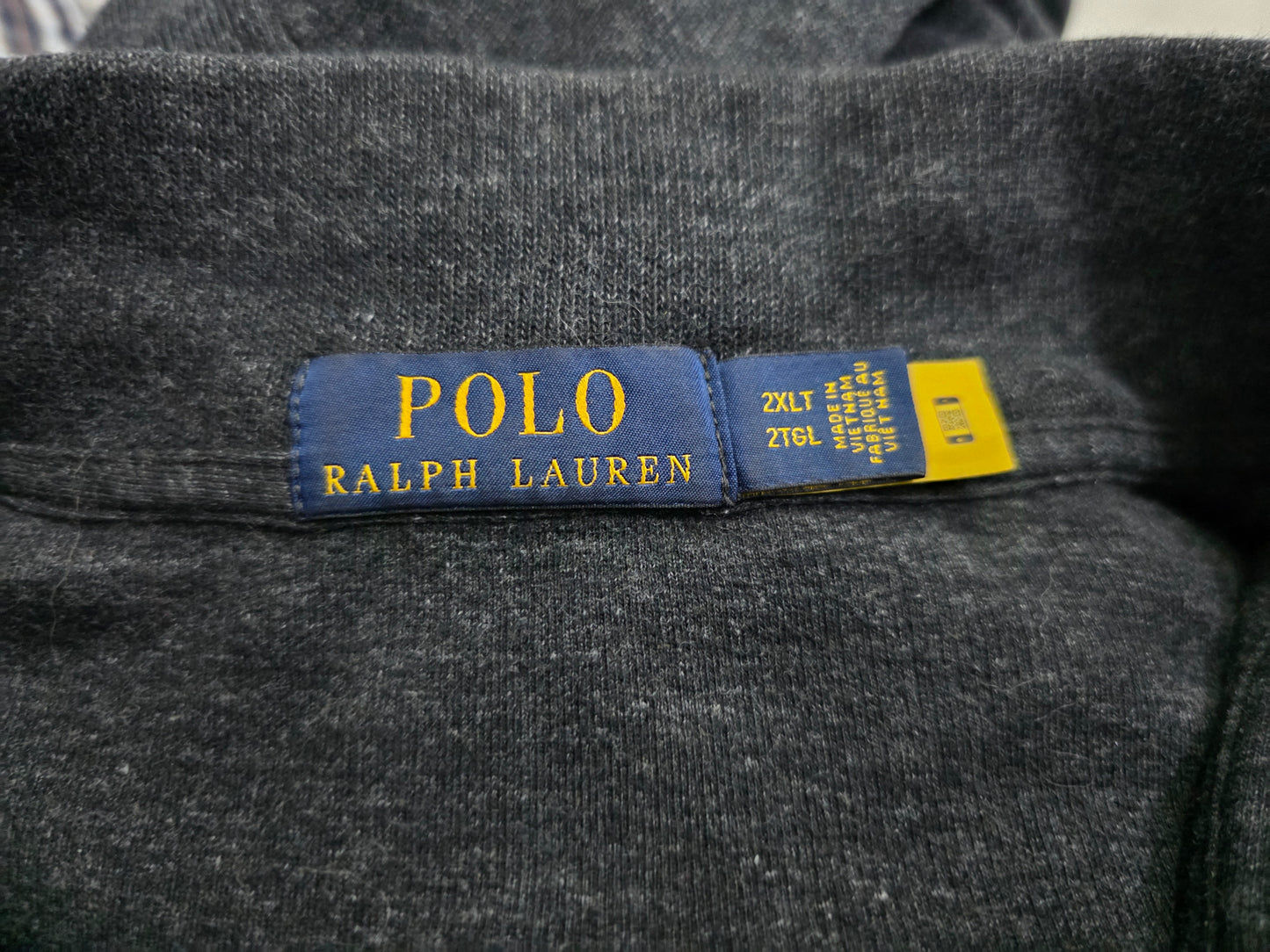 Sueter Ralph Lauren 2xl Alto Gris Oscuro Pony Colores
