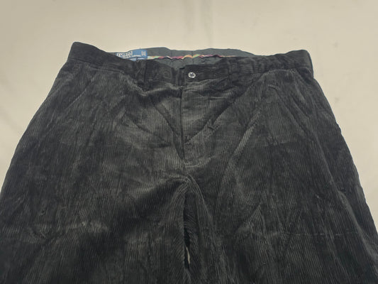 Pantalon Recto Pana Ralph Lauren 40 X30 Negro