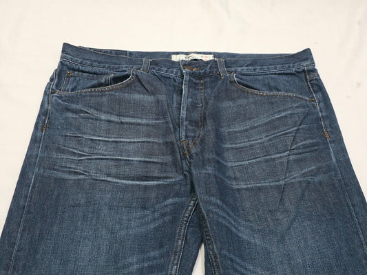 Pantalon Recto Lacoste 38x34 Azul