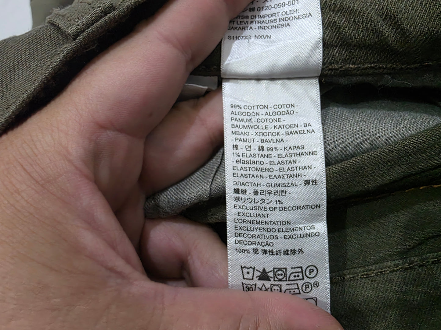 Pantalon Recto Levis 505 36x30 Verde