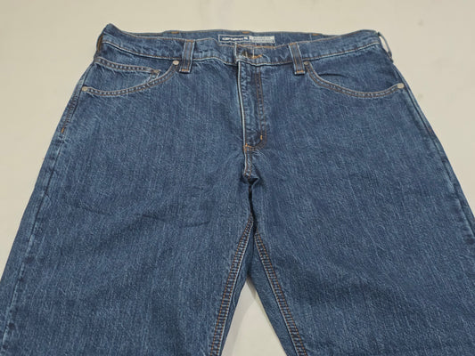 Pantalon Carhartt Relaxed Fit 34x34 Azul Forro Interno