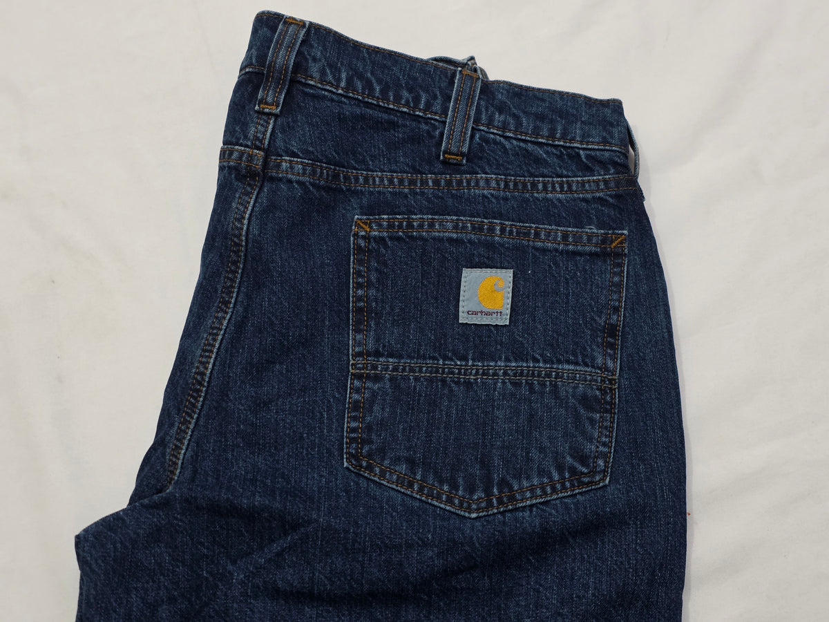 Pantalon Carhartt Relaxed Fit 34x34 Azul Forro Interno