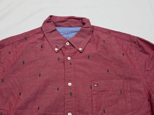 Camisa Tommy Hilfiger Grande L Rojo Oscuro