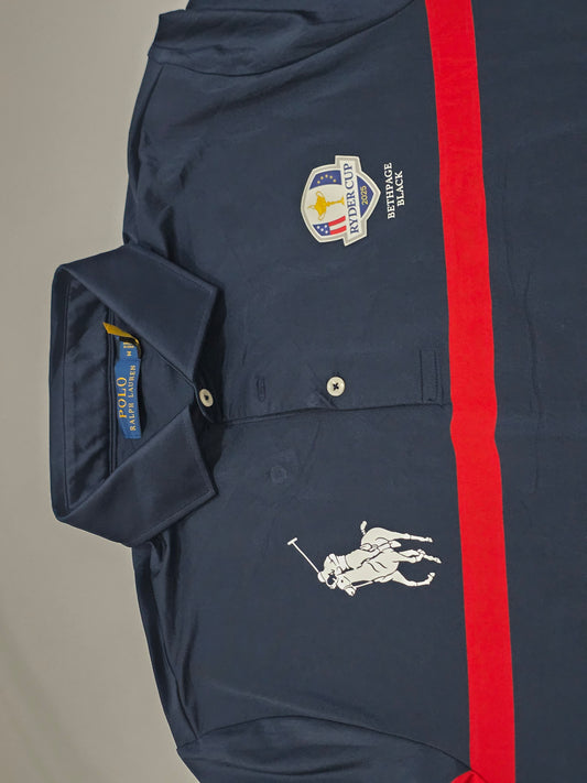 Playera Polo Ralph Lauren Ryder Cup Big Pony Mediana M Azul