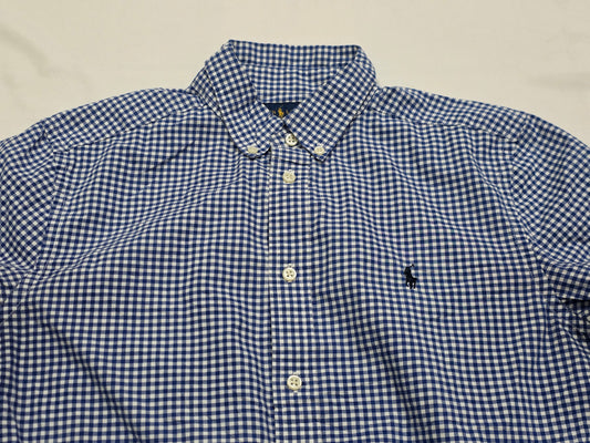 Camisa Ralph Lauren Adolescente Xl Azul Cuadro