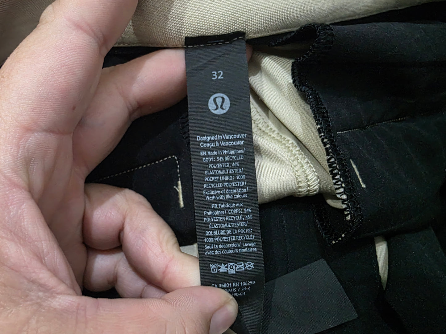 Bermuda Deportiva Lululemon Talla 32 Cafe