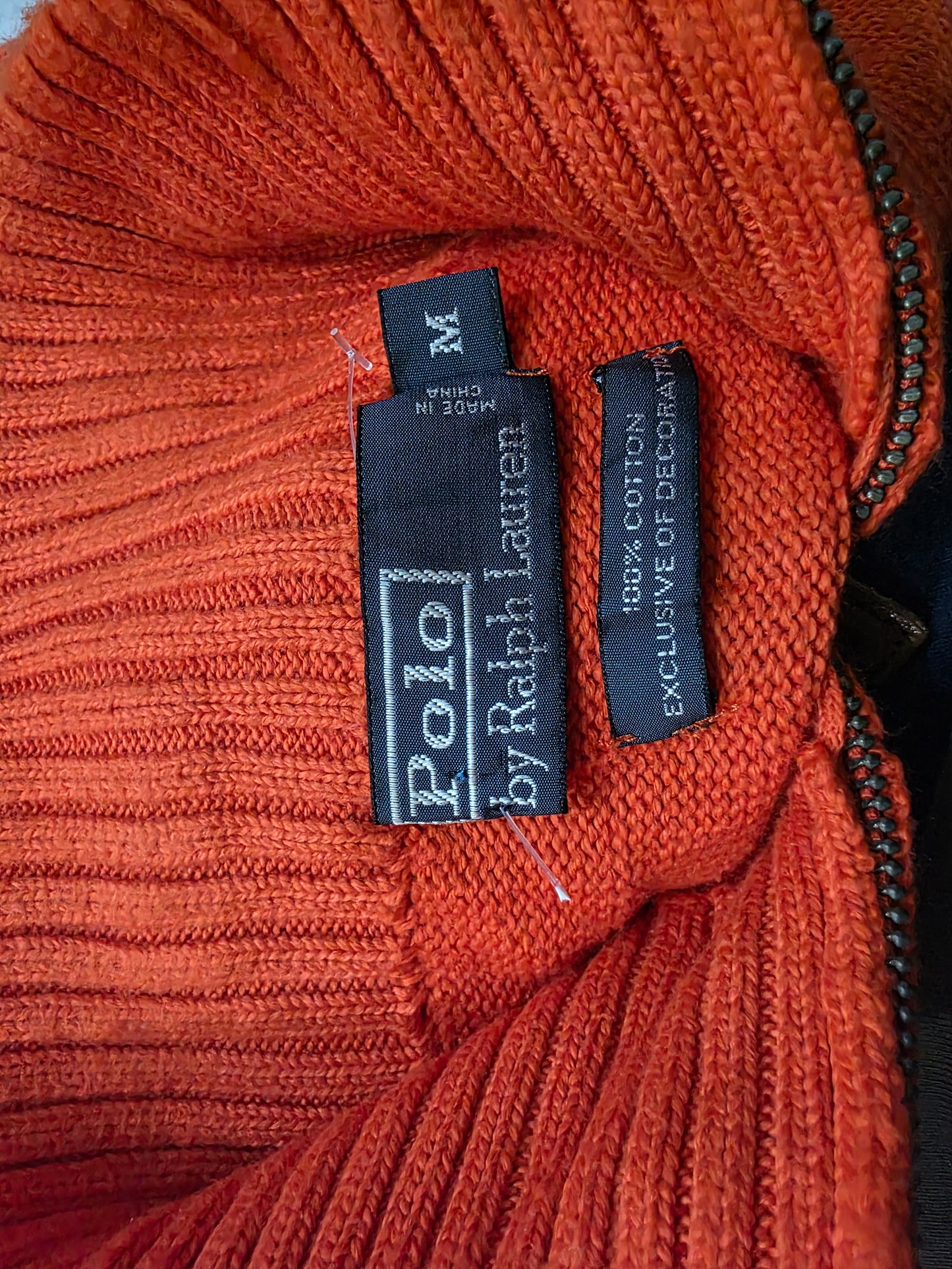 Sueter Ralph Lauren Mediana M Naranja Pony Verde