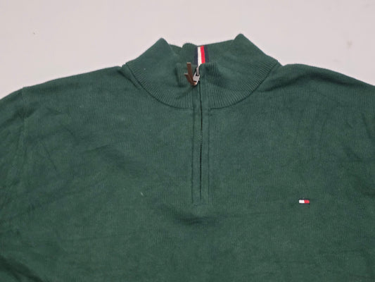 Sueter Tommy Hilfiger Grande L Verde Cierre Corto