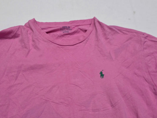 Playera Ralph Lauren Xgrande Xl Rosa Pony Verde