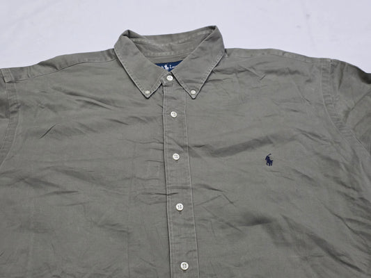 Camisa Ralph Lauren 2x Verde Deslavado Manga Corta