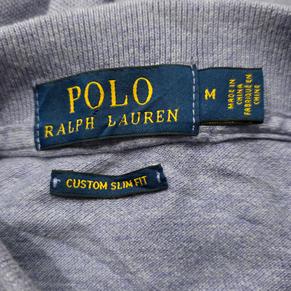 Playera Polo Ralph Lauren Mediana M Morada Pony Blanco