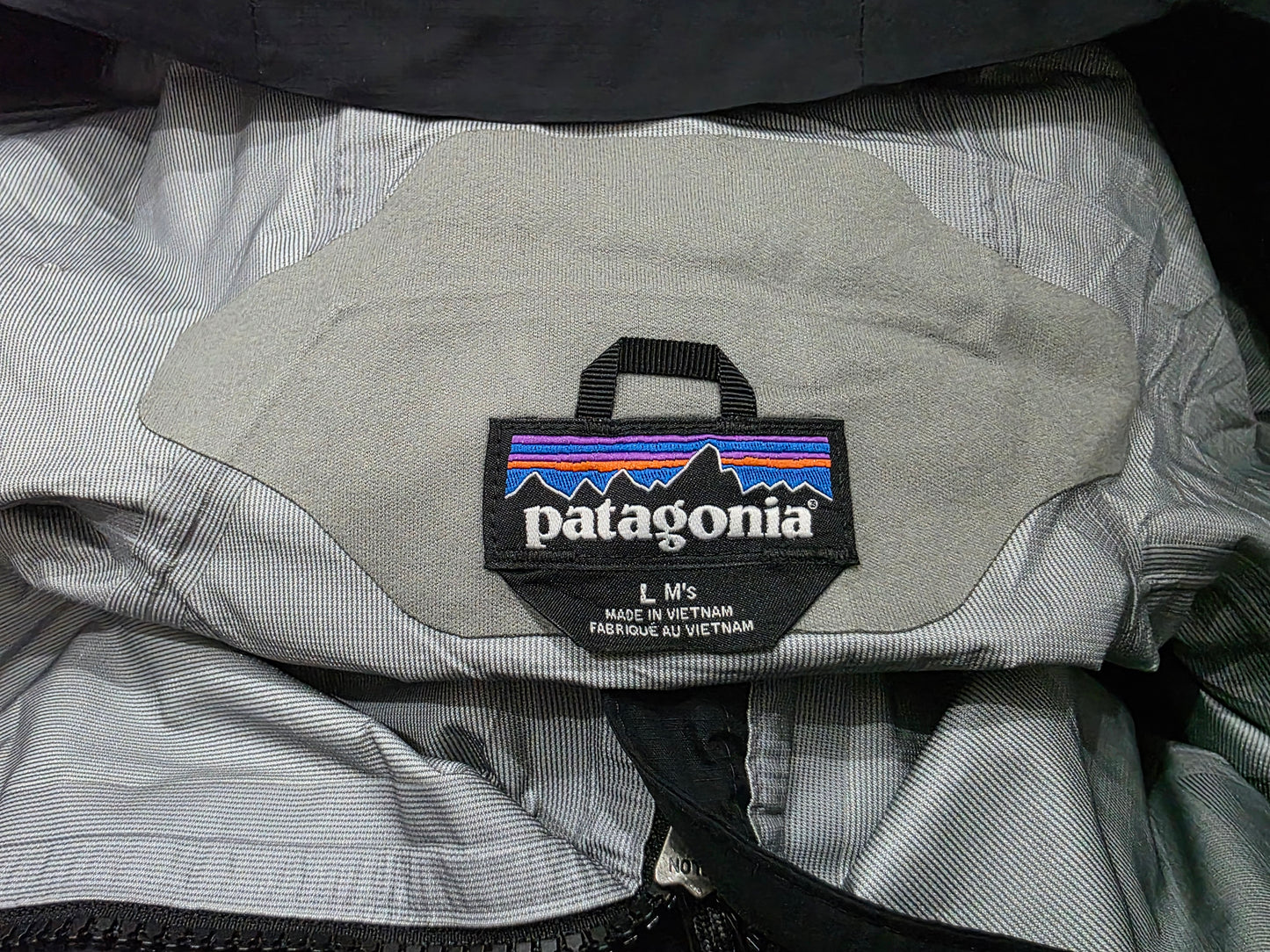 Chamarra Impermeable Patagonia Grande L Negra