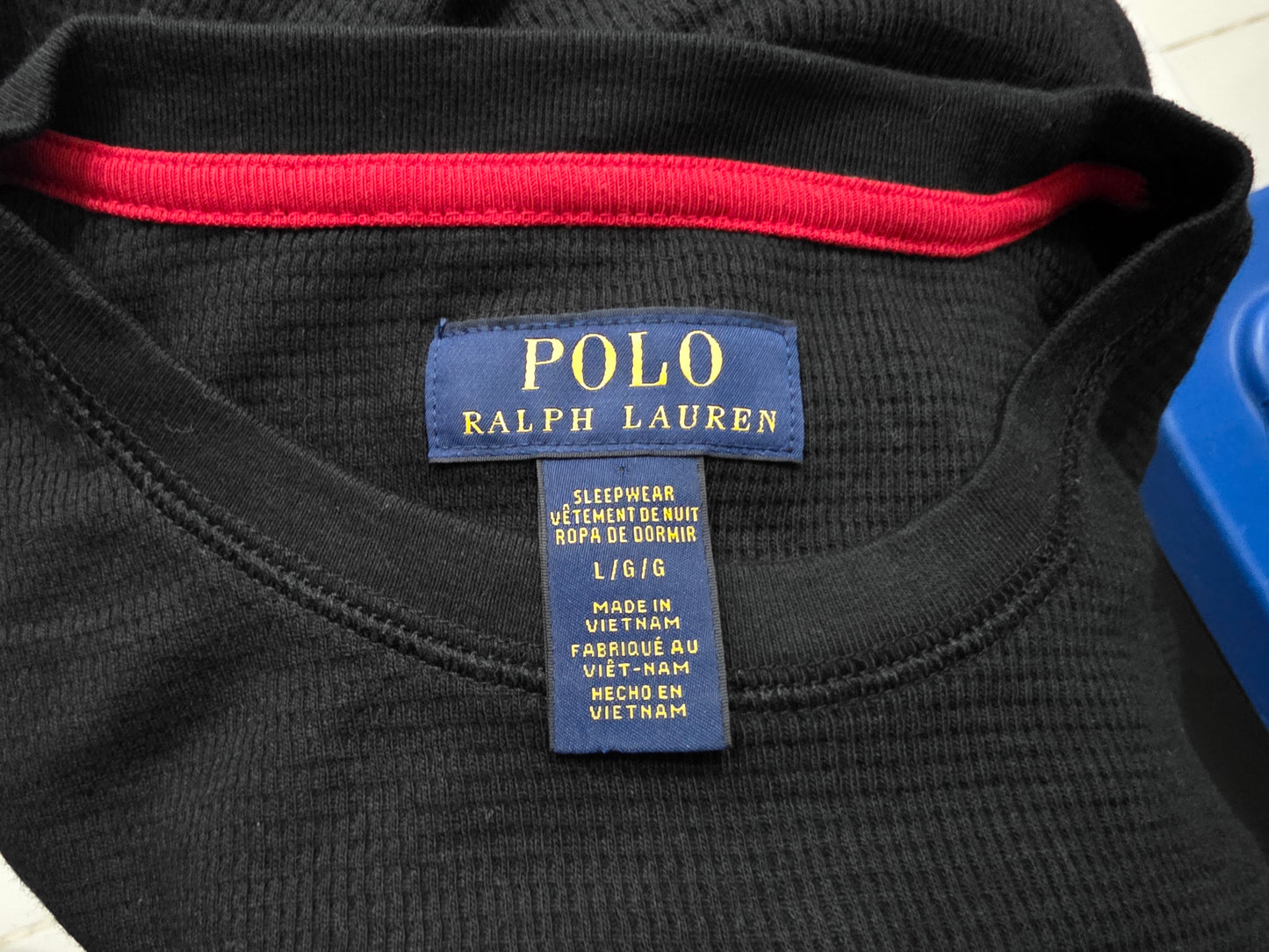 Playera Ralph Lauren Grande L Negra Manga Larga