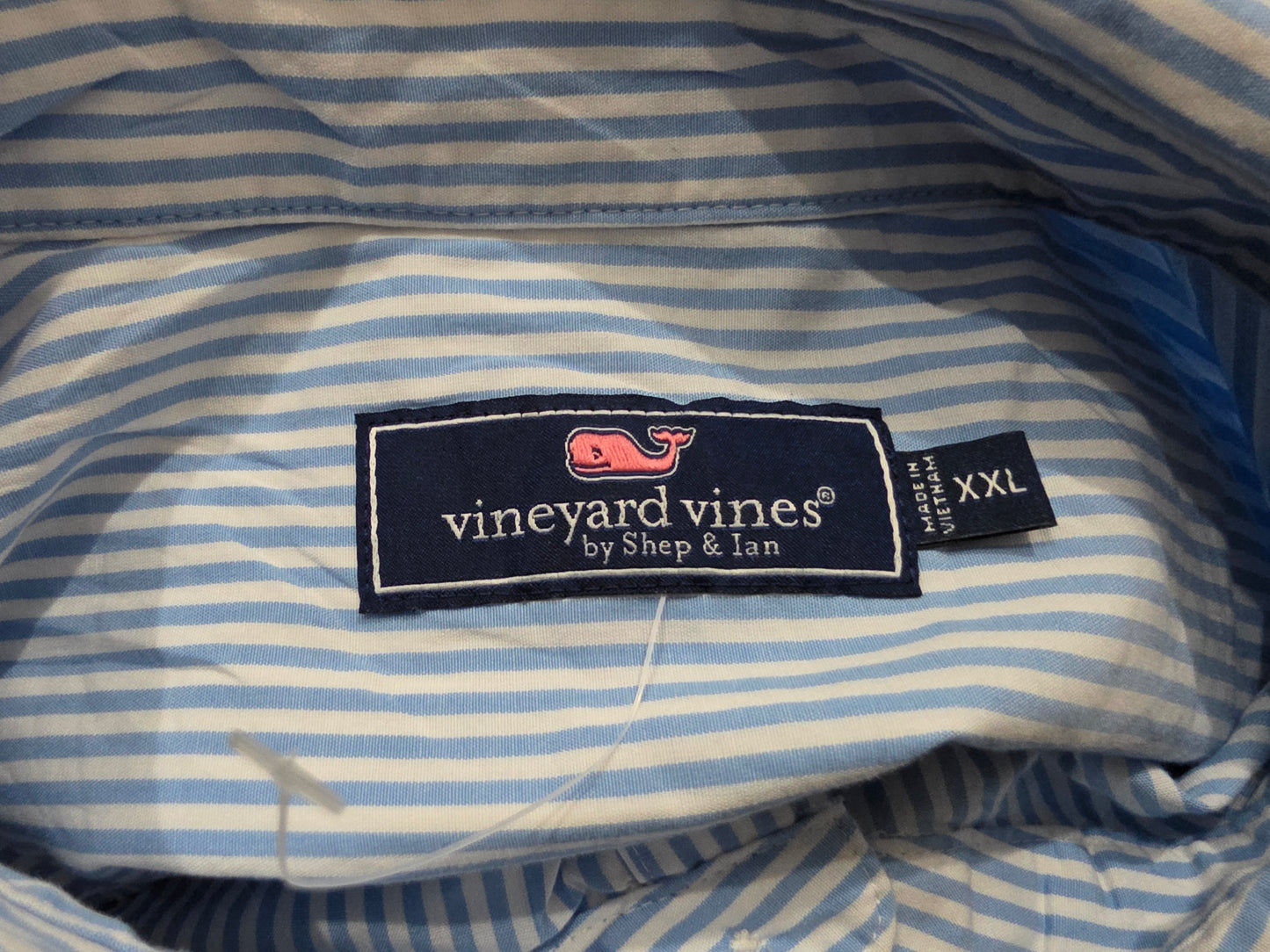 Camisa Vineyard Vines 2xl Azul Claro Lineas