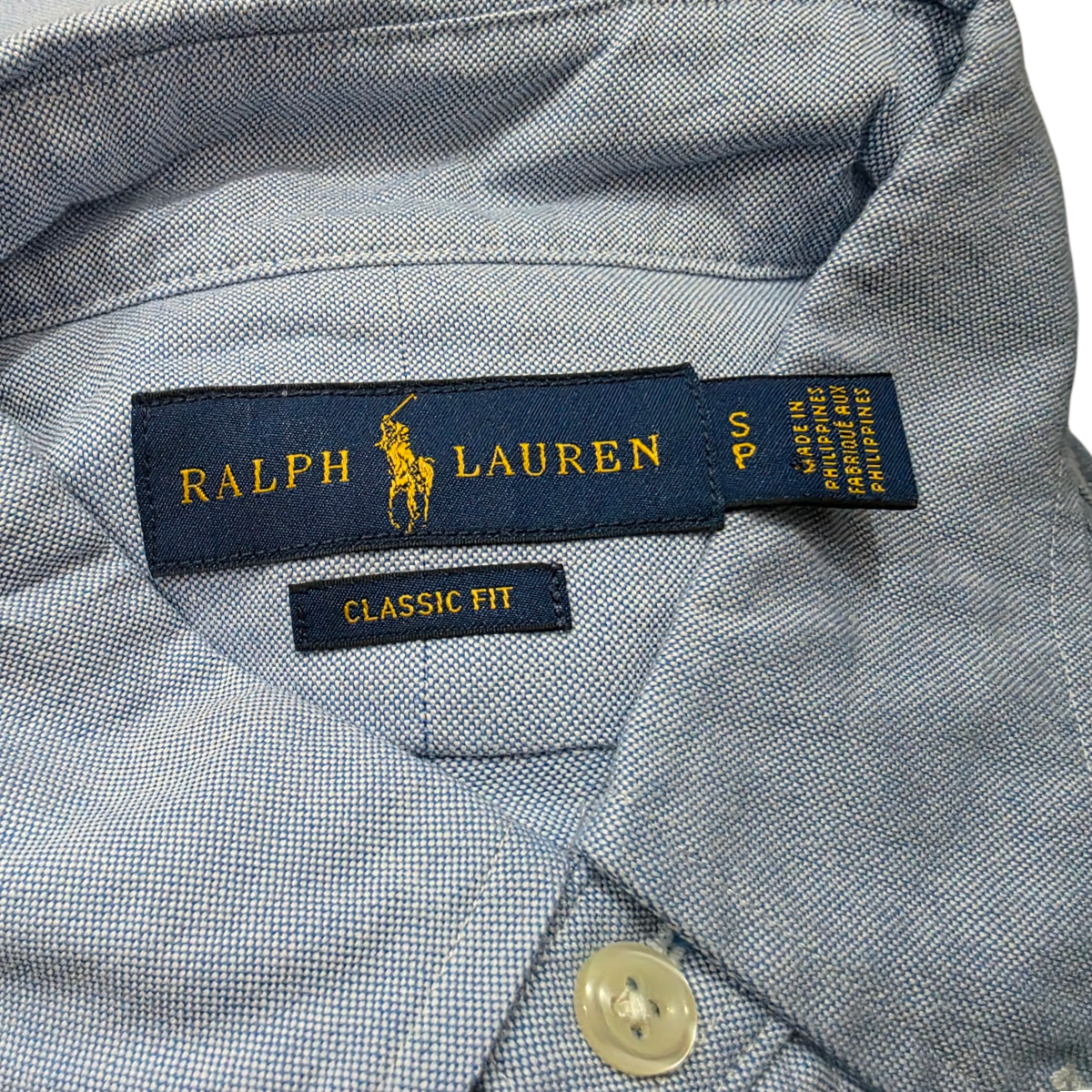 Camisa Ralph Lauren Chico S Azul Claro Pony Colores