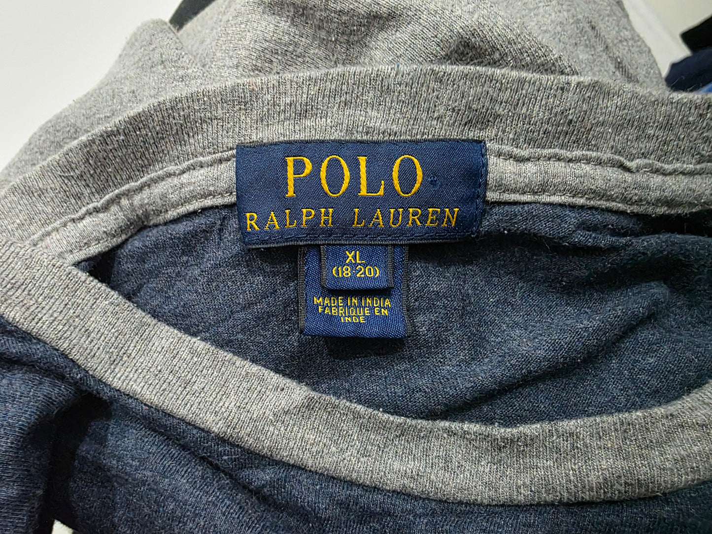 Playera Ralph Lauren Adolescente Xl 18-20 Gris