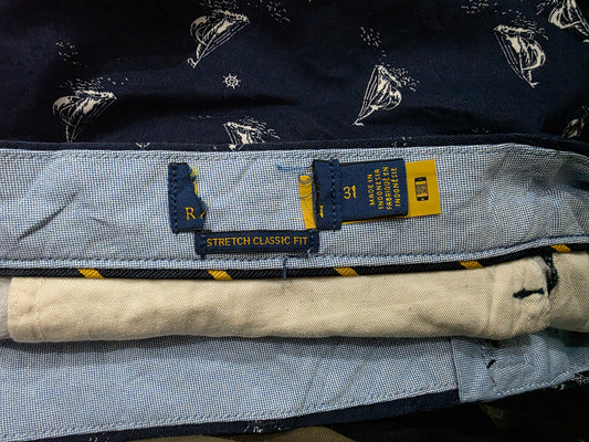Bermuda Ralph Lauren Talla 31 Azul Veleros