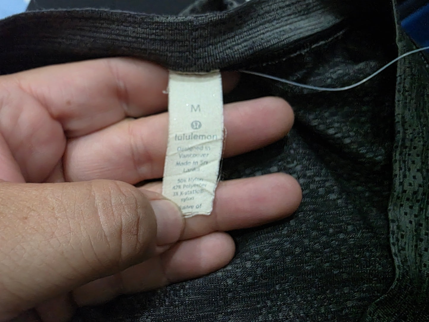 Playera Lululemon Mediana M Gris Manga Larga