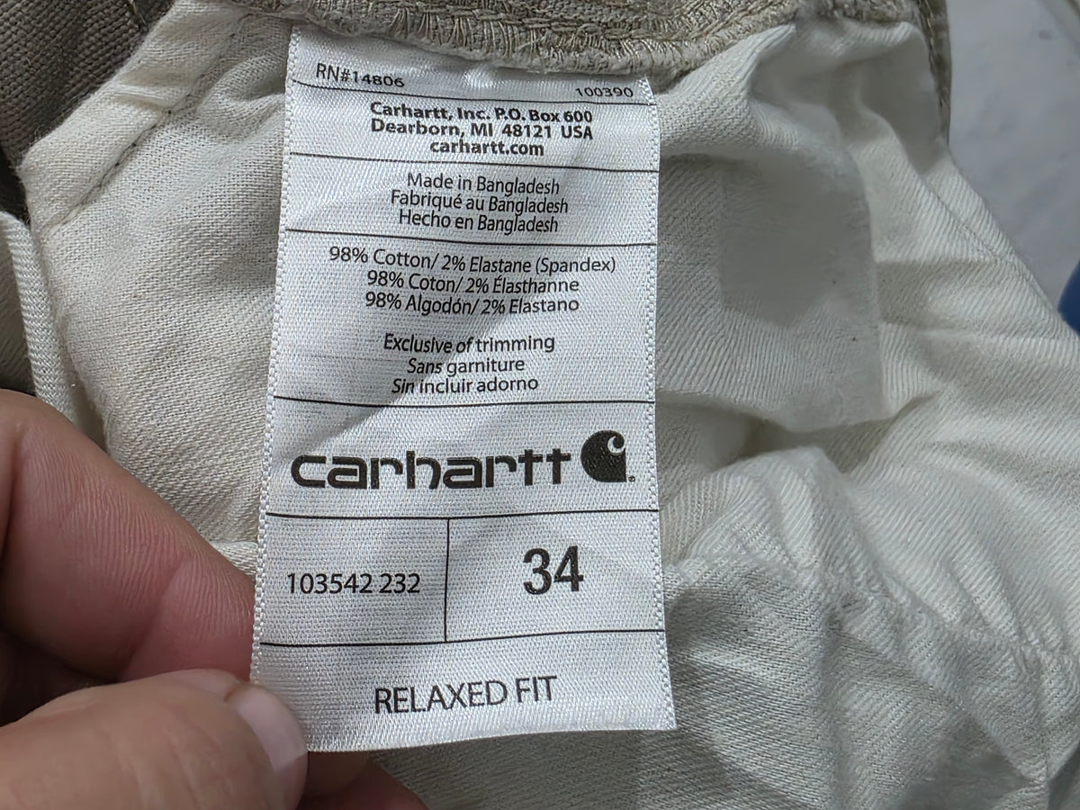 Bermuda Carhartt Talla 34 Caqui (Usado)