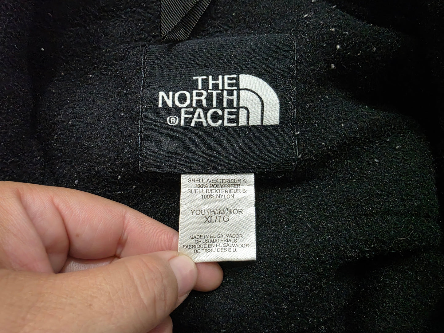 Chamarra The North Face Xgrande Xl Adolescente Negro (Usado)