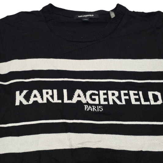 Sueter Karl Lagerfeld Grande L Letras Negro (Usado)