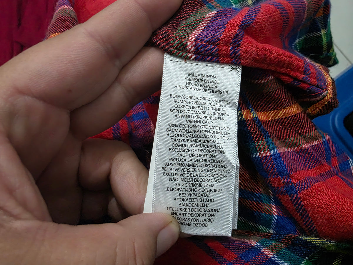 Camisa Ralph Lauren Adolescente L 14-16 Franela cuadro (Usado)