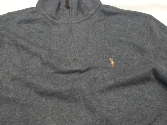 Sueter Ralph Lauren Chico S Gris Pony Colores (Usado)