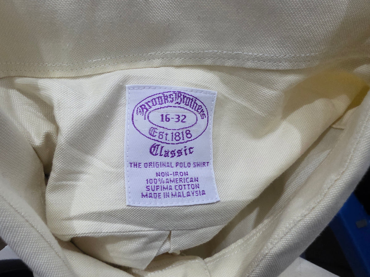Camisa Brooks Brothers 16-32 Classic Amarillo