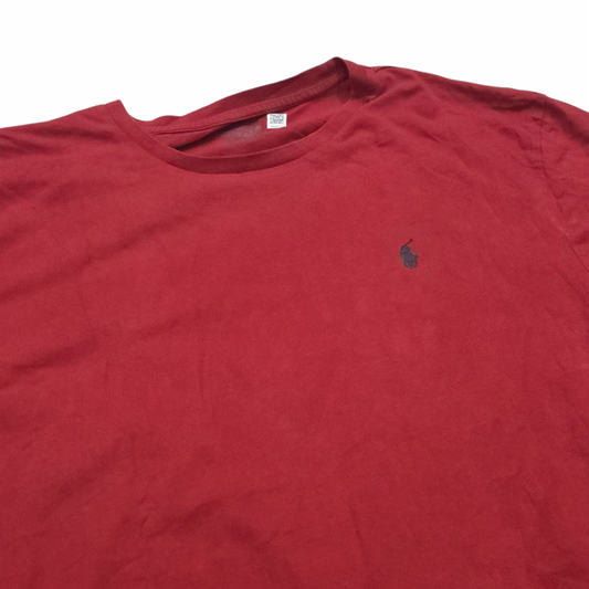Playera Ralph Lauren Xxl Rojo Pony Azul