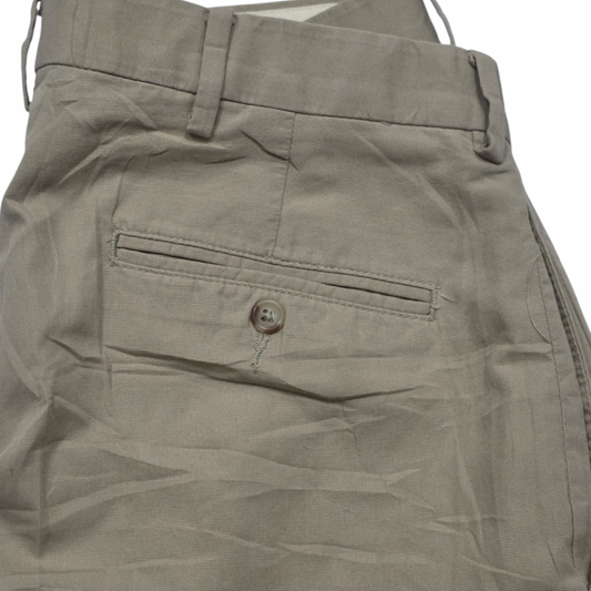 Pantalon Ralph Lauren 34x32 Vestir Cafe Relaxed