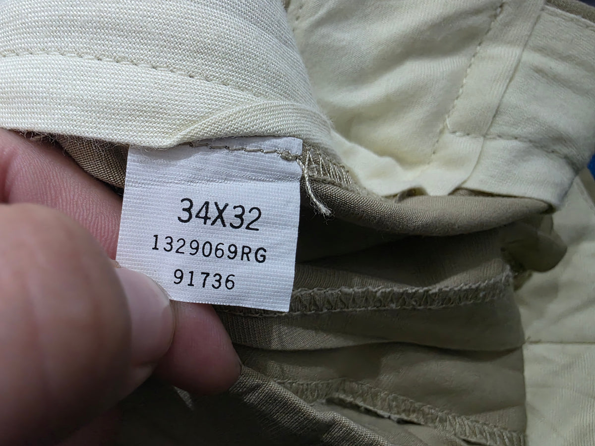 Pantalon Ralph Lauren 34x32 Vestir Cafe Relaxed