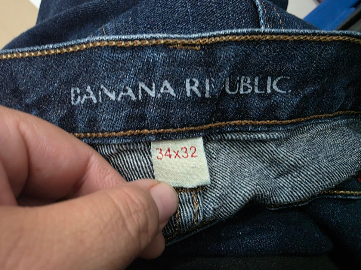 Pantalon Banana Republic 34x32 Recto Vintage Azul