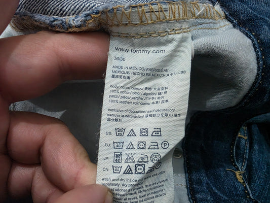 Pantalon Tommy Hilfiger 36x30 Recto Classic Azul