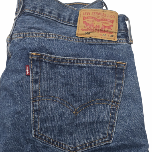 Pantalon Levis 502 36x32 Recto Azul
