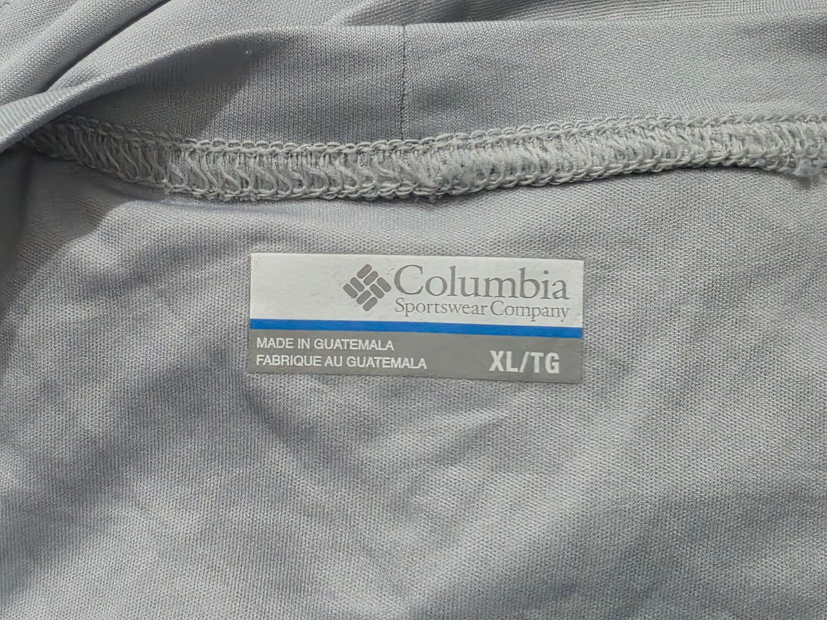 Playera Columbia Xgrande Xl Gris Manga Larga