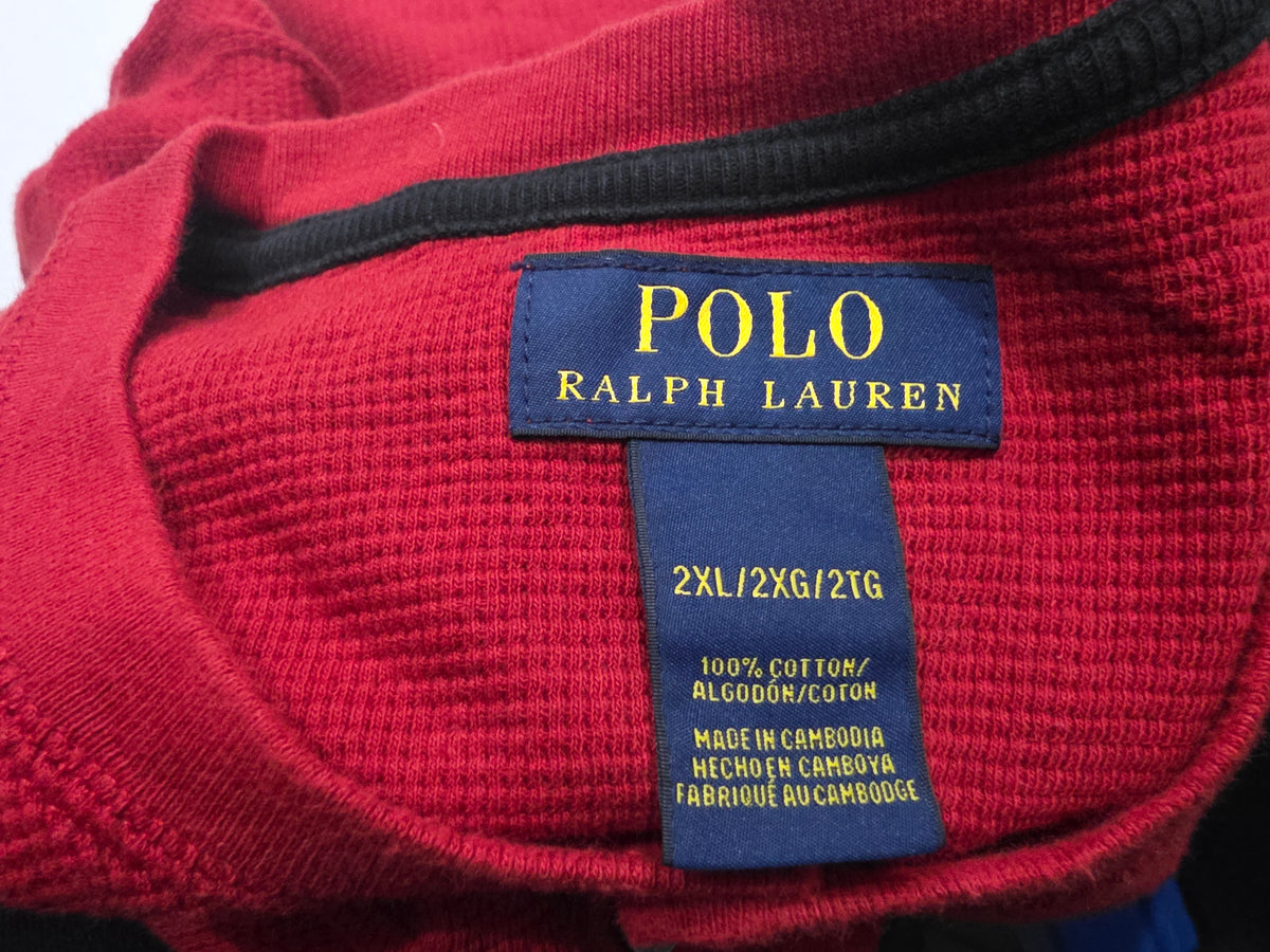 Playera Ralph Lauren 2xl Rojo Manga Larga