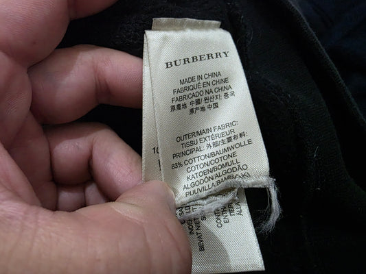 Sudadera Burberry Brit Mediana M Negro Deslavado (Usado)