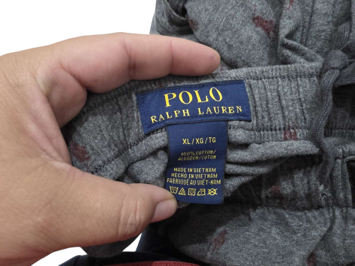 Pijama Ralph Lauren Xgrande Xl Gris Ponys (Usado)