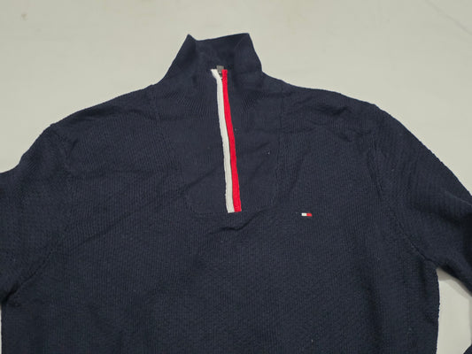 Sueter Tommy Hilfiger Mediana M Azul Cuello Alto (Usado)