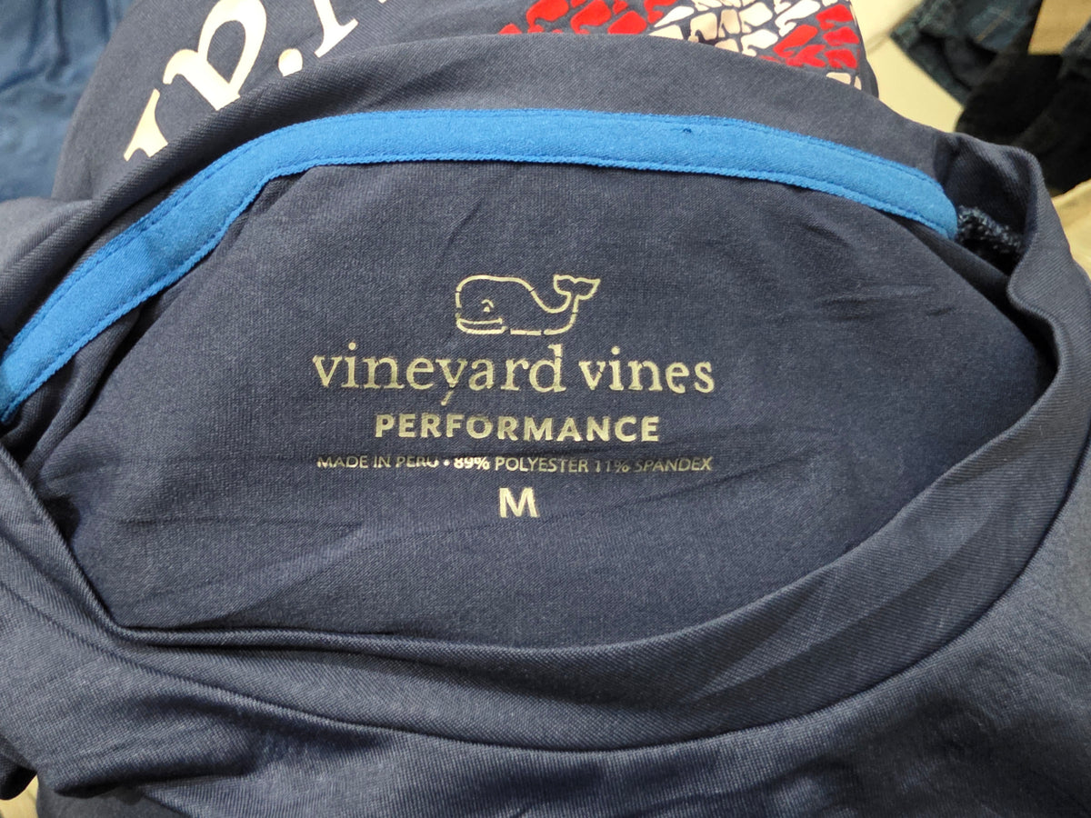 Playera Vineyard Vines Performance Mediana M Azul Bandera (Usado)