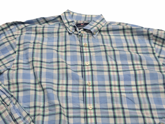 Camisa Vineyard Vines Xgrande Classic Fit Murray Shirt Azul (Usado)