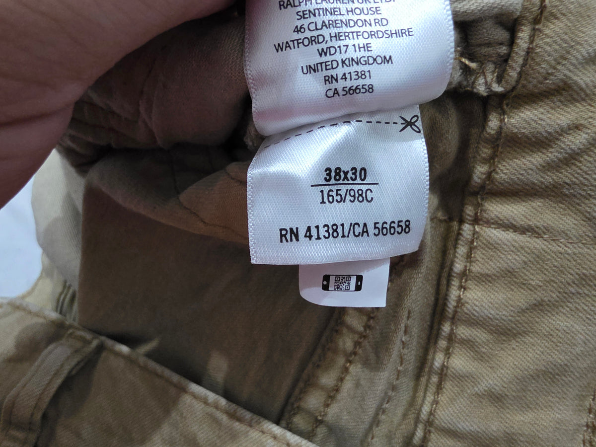 Pantalon Ralph Lauren 38x30 Recto Cafe Deslavado (Usado)