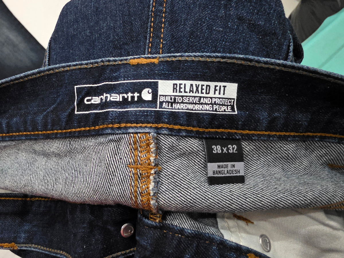 Pantalon Carhartt 38x32 Relaxed Fit Azul Marino (NUEVO)