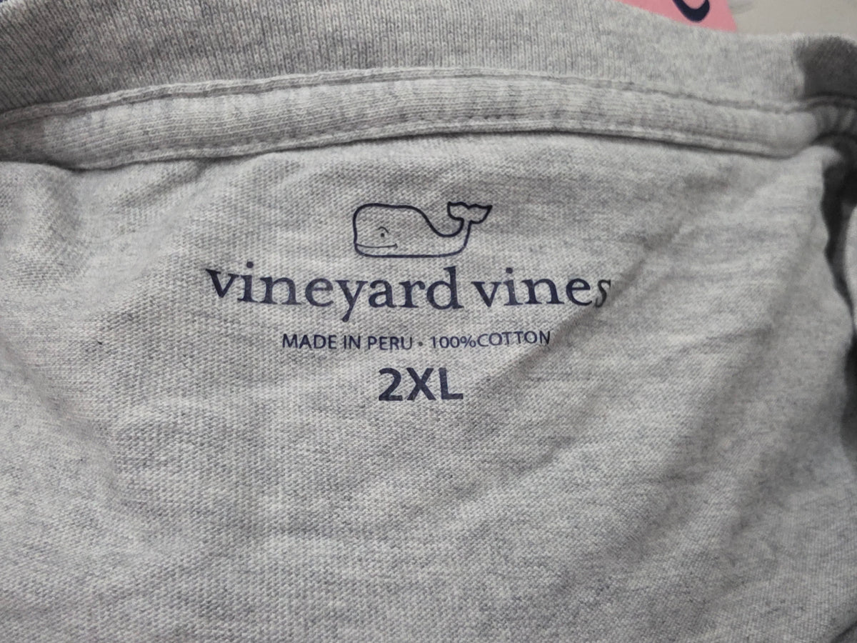 Playera Vineyard Vines 2xl Gris New York (Usado)