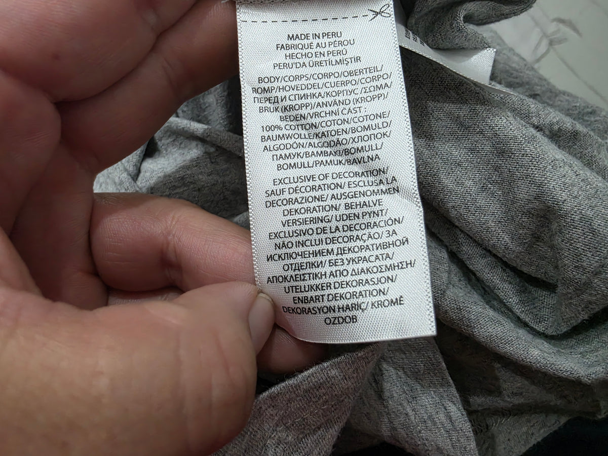 Playera Ralph Lauren Mediana M Adolescente Gris (Usado)