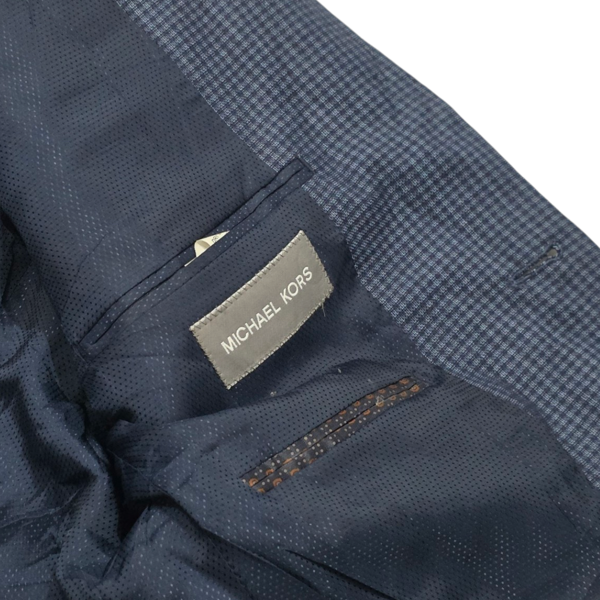 Saco Michael Kors Talla 40 R Azul Cuadro (Usado)