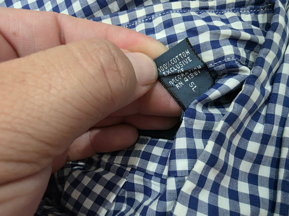 Camisa Ralph Lauren Mediana M Cuadro Azul (Usado)