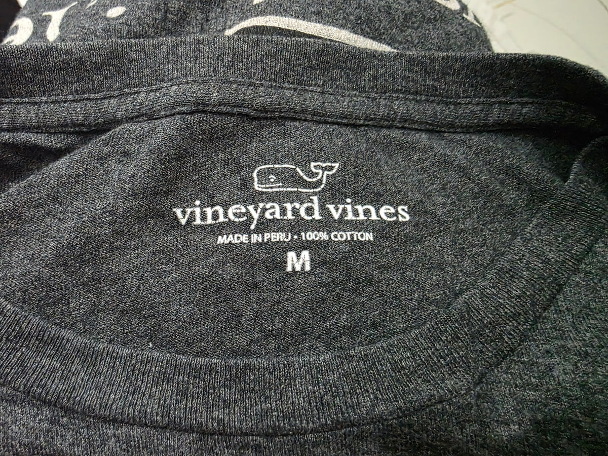 Playera Vineyard Vines Mediana M Gris Futbol Americano (Usado)