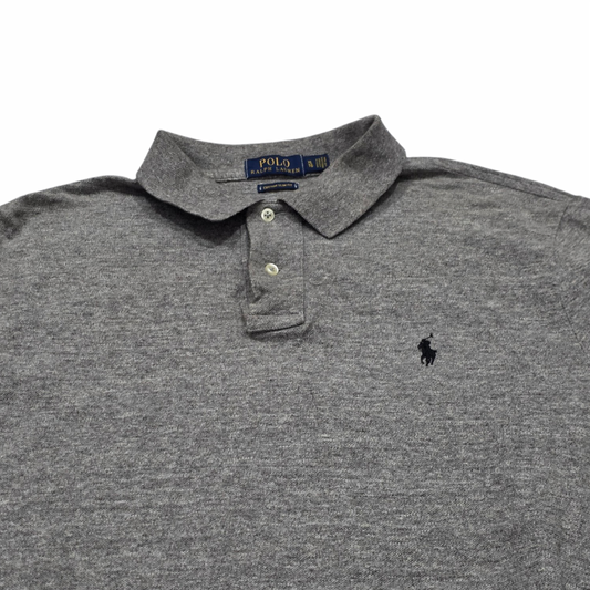 Playera Ralph Lauren Xgrande Xl Custom Slim Fit Polo Gris (Usado)